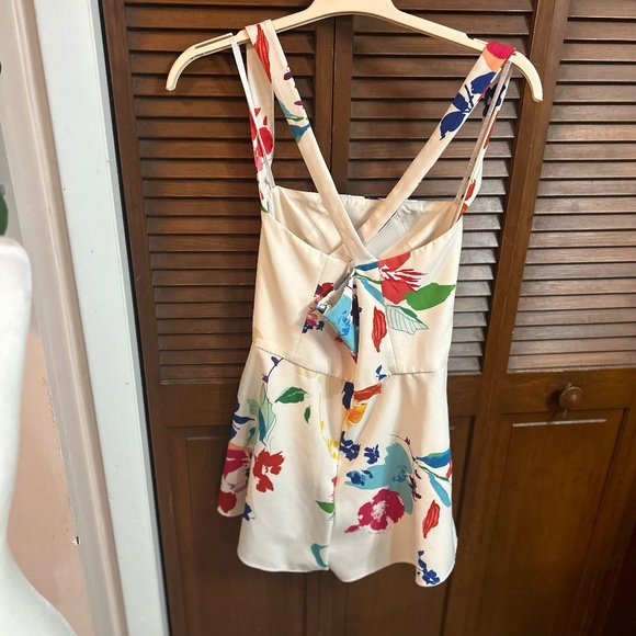 Black Halo Stretch Techno Emerson Romper - Picture 2 of 12